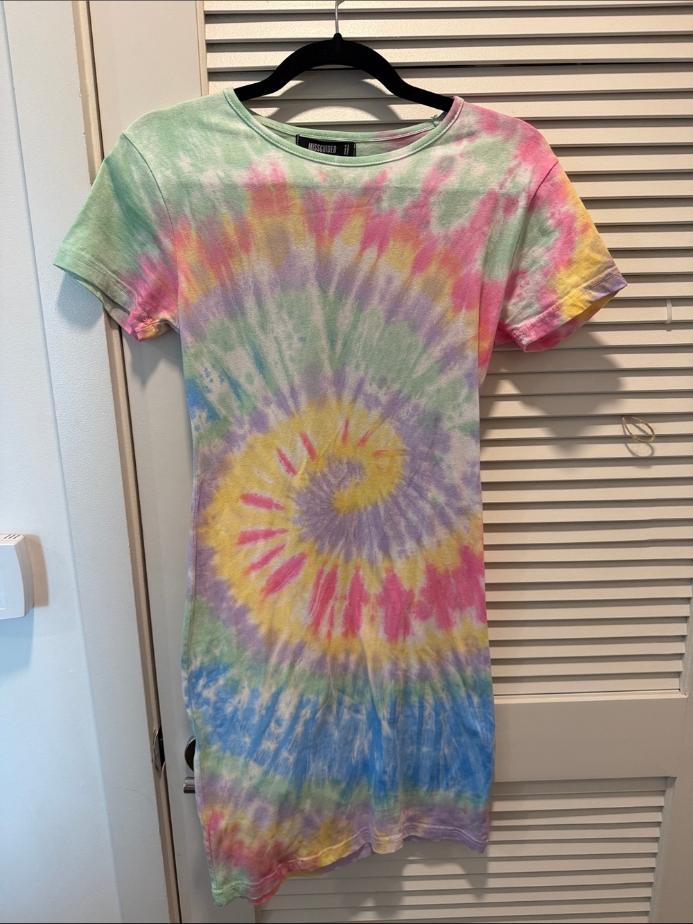 NWT Missguided Tie Dye T-shirt Dress